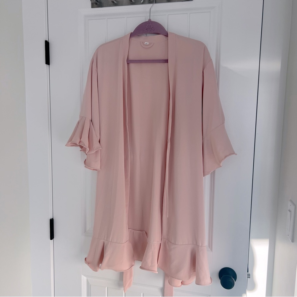 Dusty Rose Bridesmaid Robe - Size L